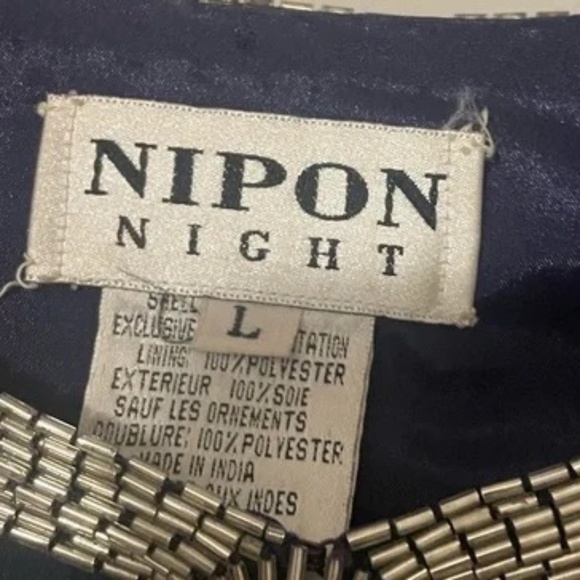 Vintage Nipon Night Evening Jacket Encrusted with Sparkling Sequins Beads, large - Picture 4 of 9